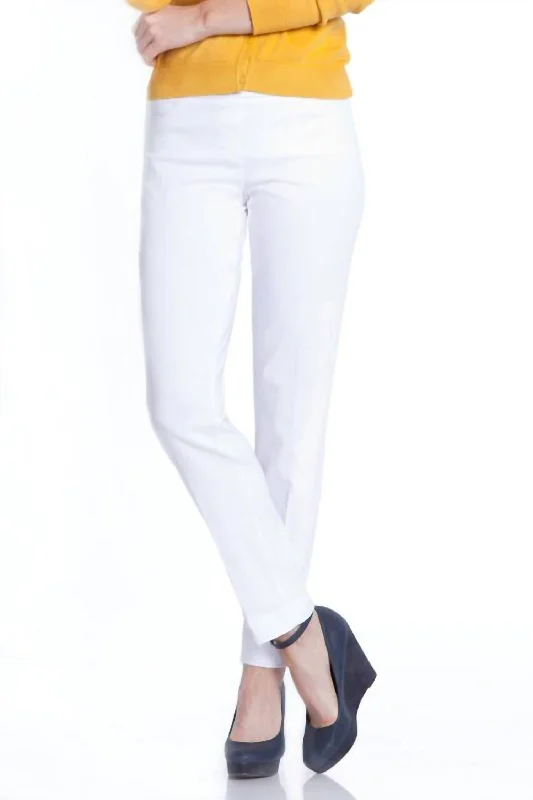 Jean Style Ankle Pant In White