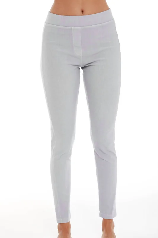 Low Rise Capri In Lightgray