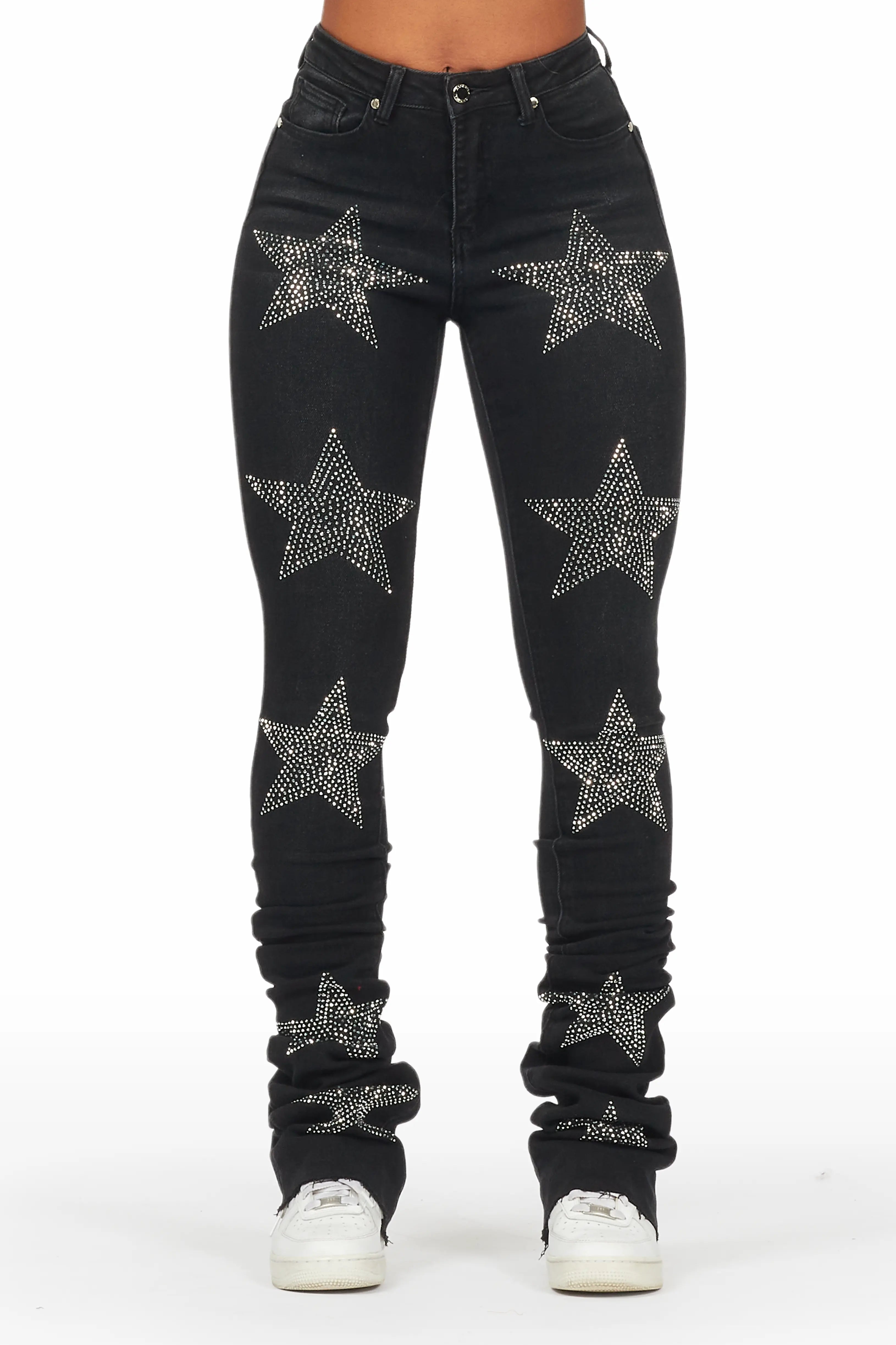 Stargirl Black Super Stacked Jean