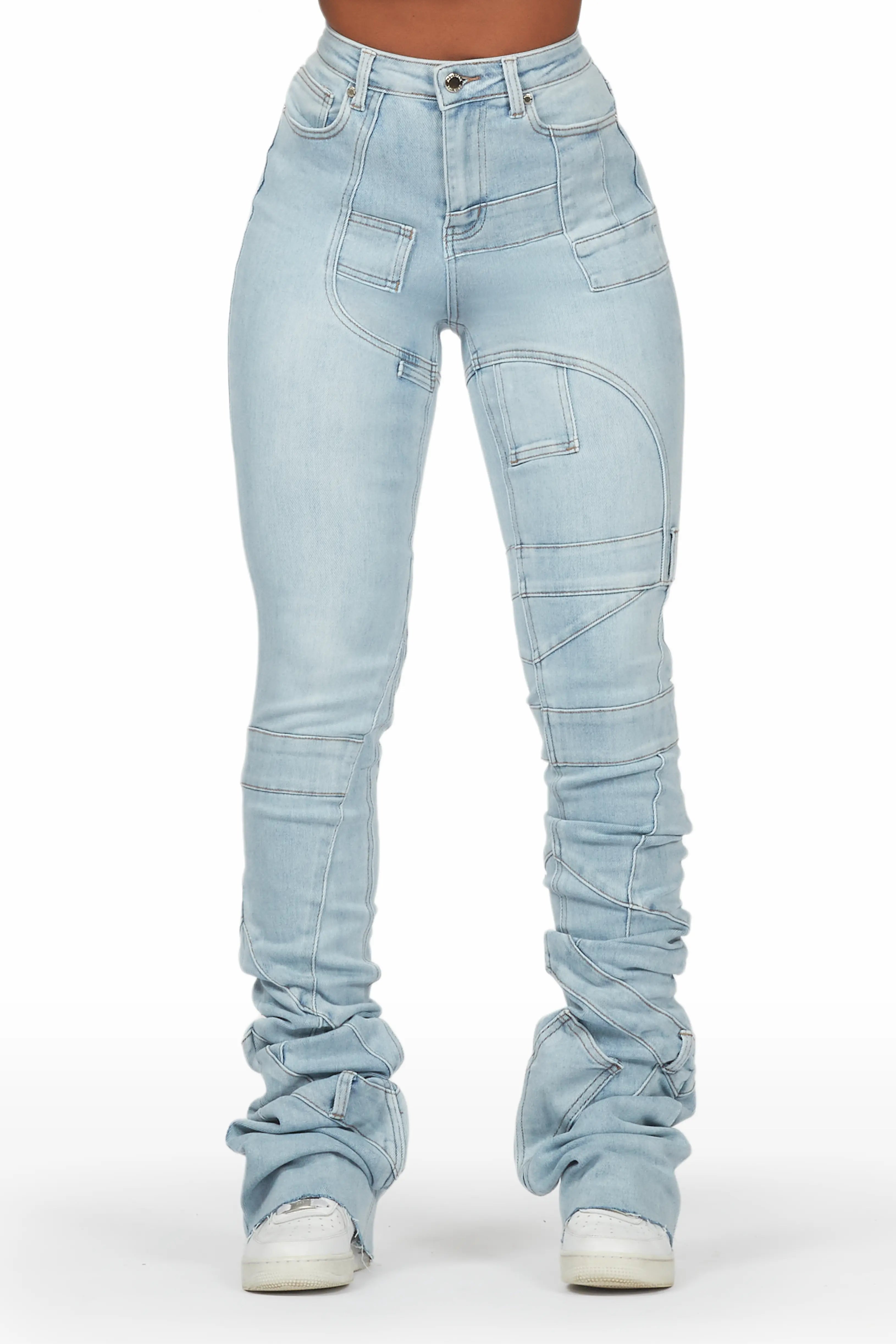 Wynter Light Wash Super Stacked Jean