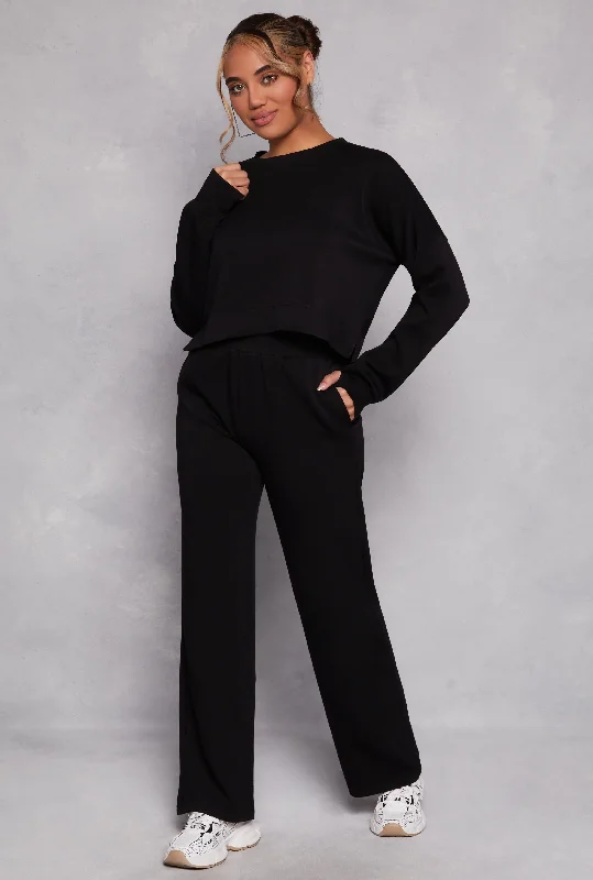 Wide Leg Pocket Pants