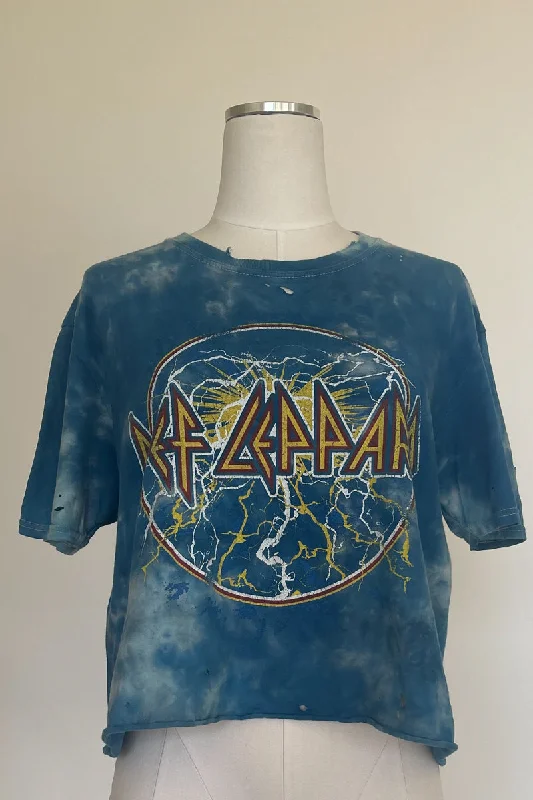 Def Leppard Cropped Vintage Tee