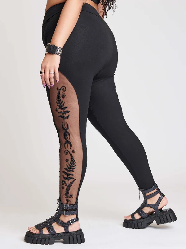 Fern Relics Embroidered Legging