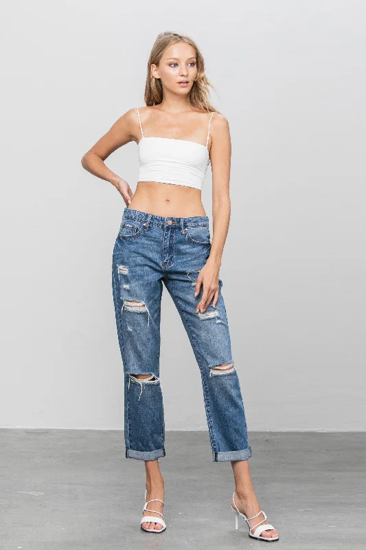 Love Dept Distressed Boyfriend Jeans