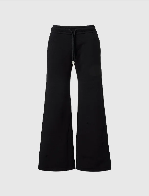 WOMEN'S DIAGONAL EMBROIDERED SWEATPANT