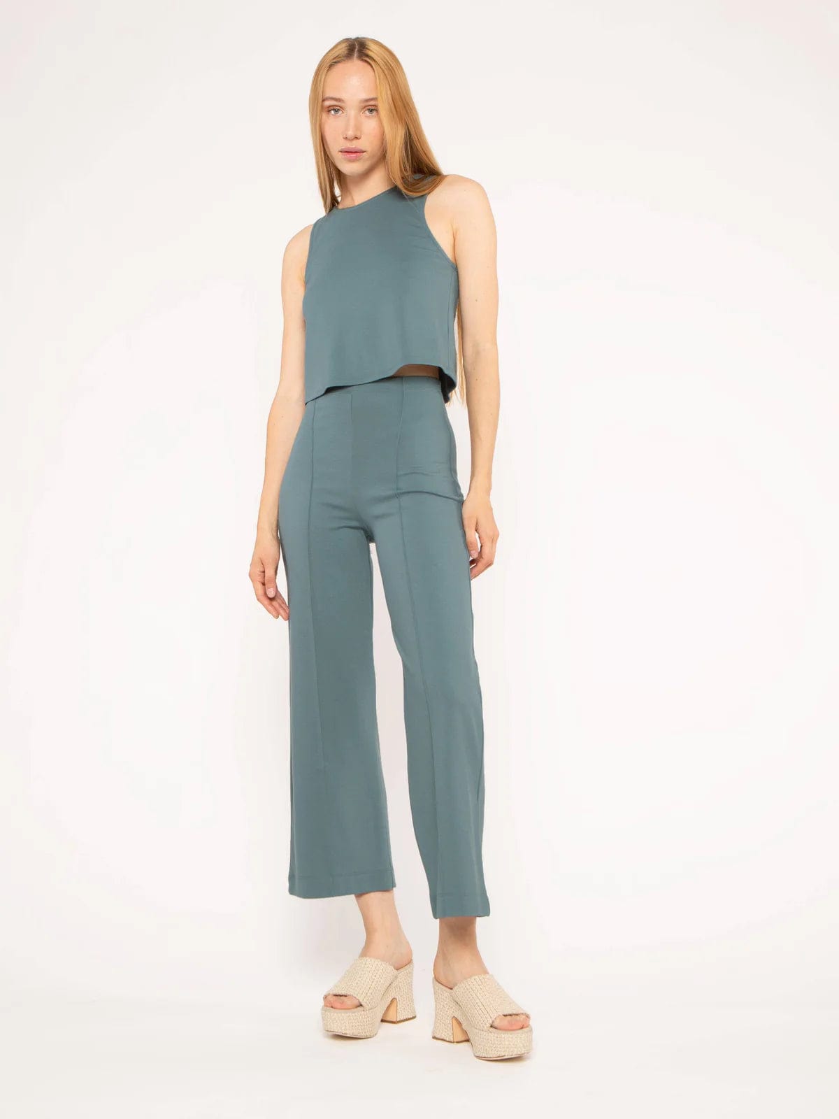 Ripley Rader Ponte Knit Straight Leg Cropped Pant