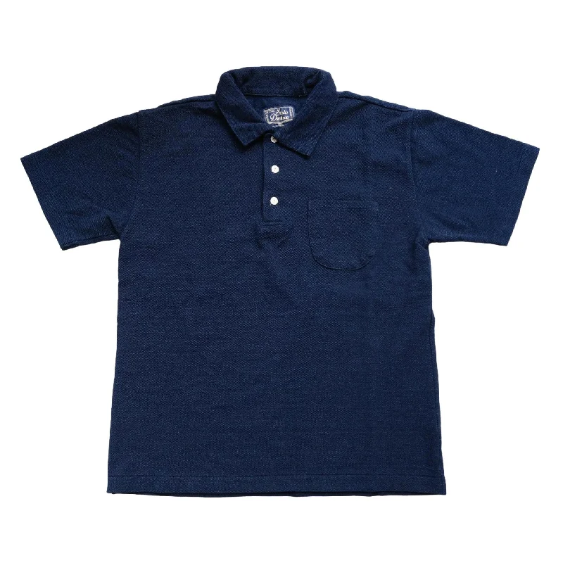 Studio D'Artisan Indigo Dyed Polo Shirt