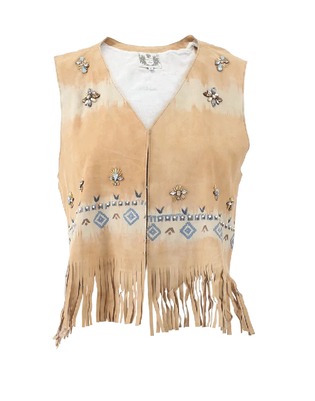 Beaded Fringe Gilet