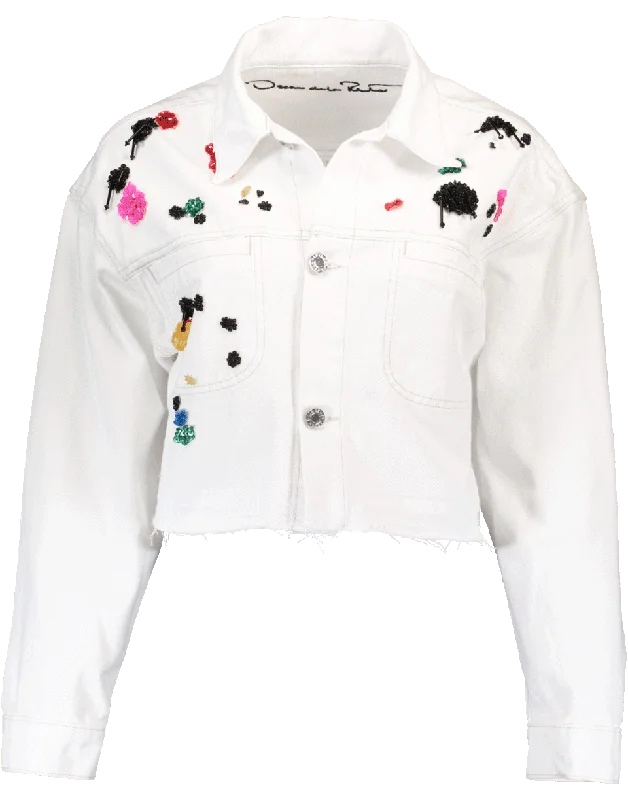 Paint Splatter Denim Jacket