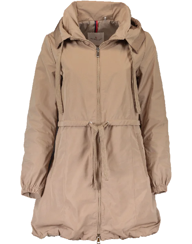 Topaze Drawstring Rain Coat