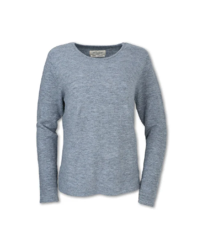 WOOL BLEND CREW SWEATER