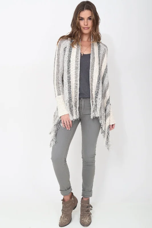 Fifi Fringe Sweater in Mooncrest